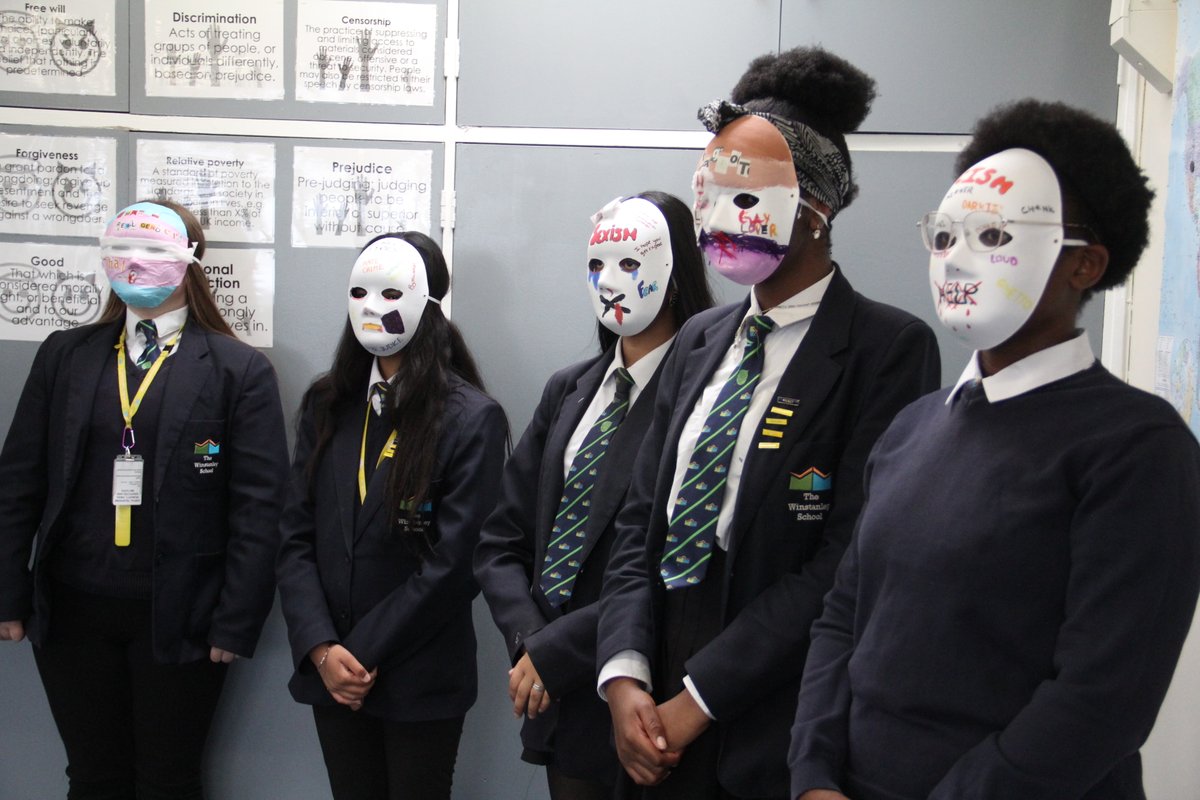 A group of our students are helping to make a video for @BlabyDC about #HateCrime.  Students used the masks to express their thoughts and feelings and they will feature in the video which will be used to raise awareness of hate crime.
#youngpeoplematter #haveyoursay