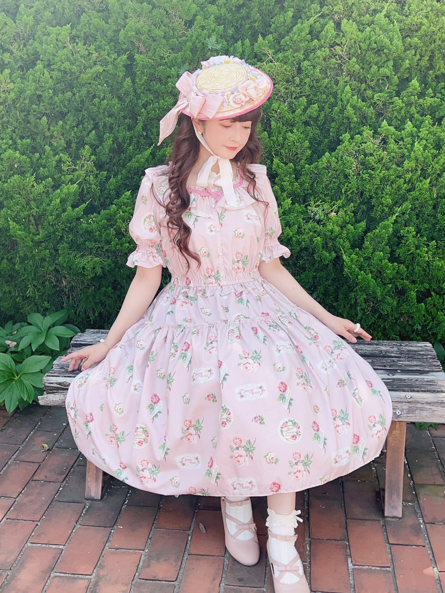 新品未使用】Melody BasKet ストライプマドモアゼルドレス 深澤翠