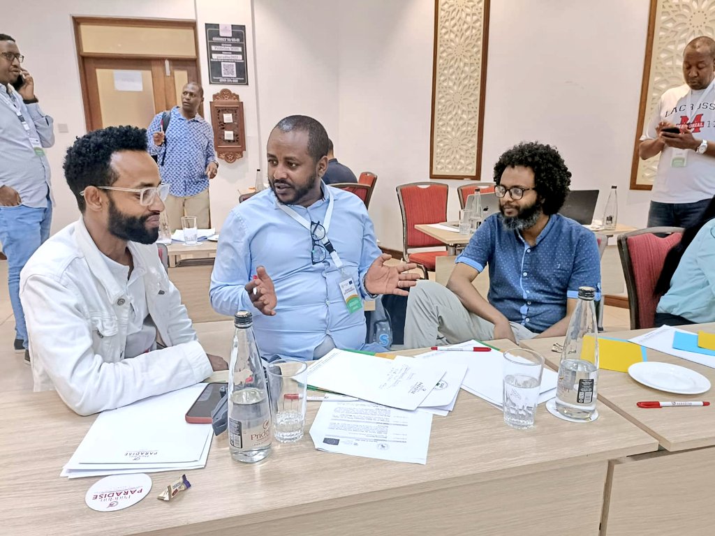 IGAD_CEPCVE's tweet photo. The Centre is delighted to host a very vibrant group of media influencers from @igadsecretariat region who are convened with an aim of enhancing their capacities to counter violent extremists narratives in digital spaces @EUtoAU @EU_Partnerships @AustrianDev #Media4PCVE #IPPSHAR https://t.co/S6R8cHlkam