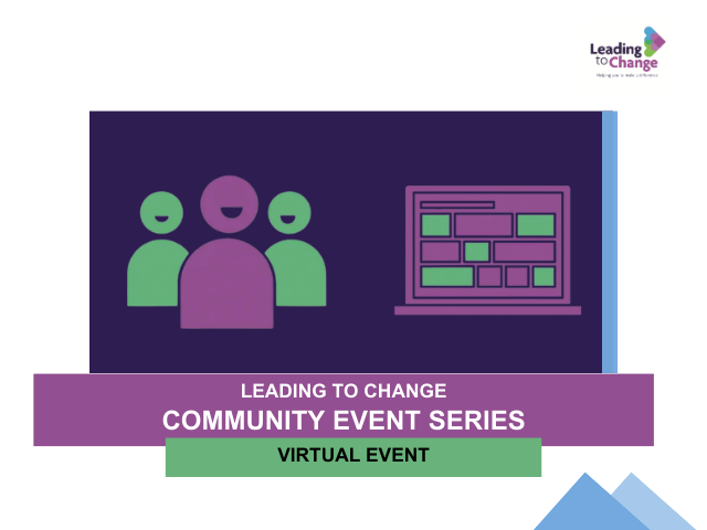 Come along to our third Community event of the current series: 'Collaboration is messy – why people are the key to partnership working’ which takes place on 6th July from 12:30pm – 2pm. Find out more and register here: leadingtochange.scot/our-events/lea…
