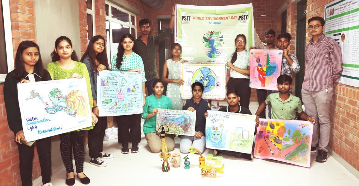 PSITKanpur2004's tweet photo. "πβ¨ Think globally, act locally, and make every day World Environment Day! π±π
A poster-making competition and a quiz competition were organised by the Pharmakon Club of PSIT Pharmacy
#WorldEnvironmentDay #PharmakonClub #PSITPharmacy #PSITKanpur
#PSITPlacements #AKTU https://t.co/D8NzaVMCXH