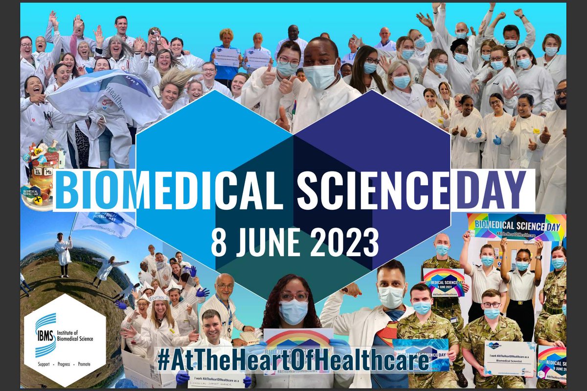 Almost time for Biomedical Science Day on 8th June 2023! #AtTheHeartOfHealthcare @IBMScience We will be showcasing what we do at the Dome & Atrium @UHD_NHS