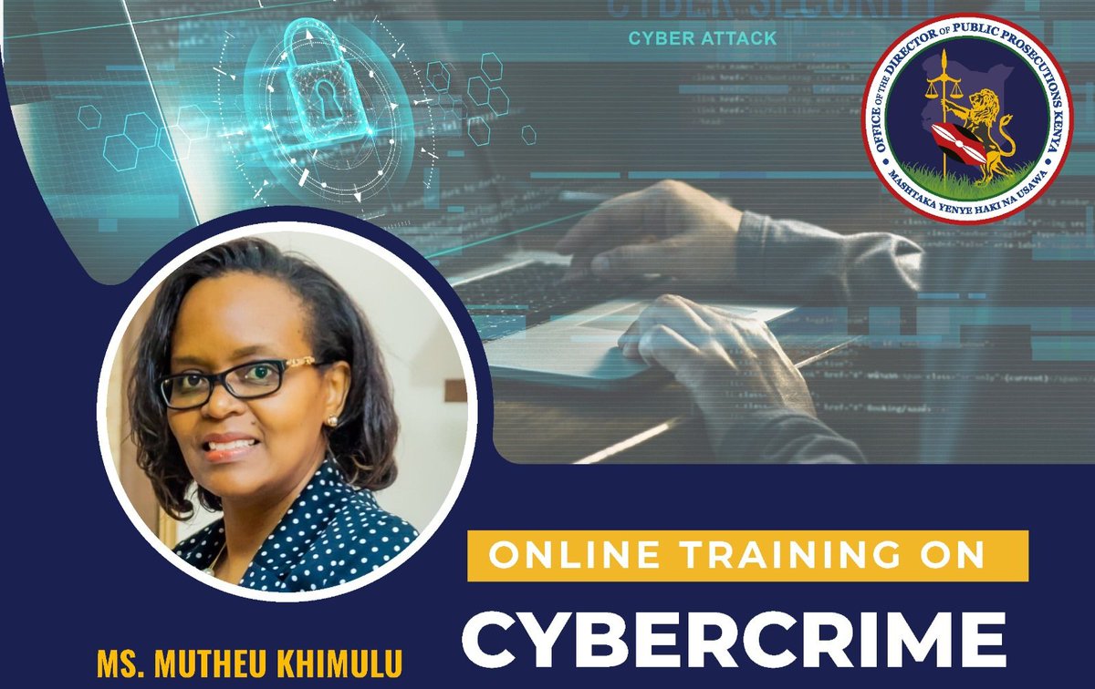 Prosecutors were recently trained on cybercrime with focus on: Cybercrime Legal Framework, Types of Cybercrime, Electronic Evidence Relating to Cybercrime and International Cooperation in Cybercrime. #HakiNaUsawa #Retooling