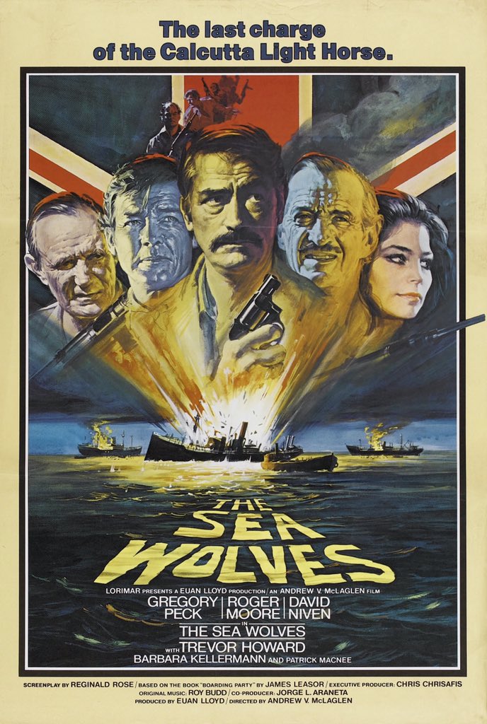 🎬MOVIE HISTORY: 42 years ago today, June 5, 1981, the movie 'The Sea Wolves' opened in theaters!

#GregoryPeck #RogerMoore #DavidNiven #TrevorHoward #BarbaraKellerman #PatrickMacnee #KennethGriffith #PatrickAllen #WolfKahler #RobertHoffman #AndrewVMcLaglen