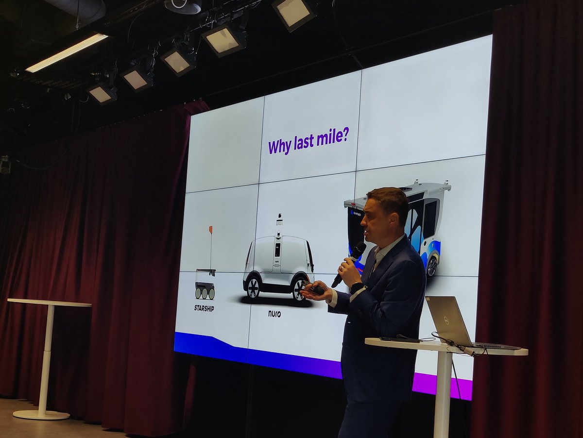 @TaaviRoivas is having his presentation #tscec Autonomous driving track. @ITSFactory @ITS_Finland #smarttampere