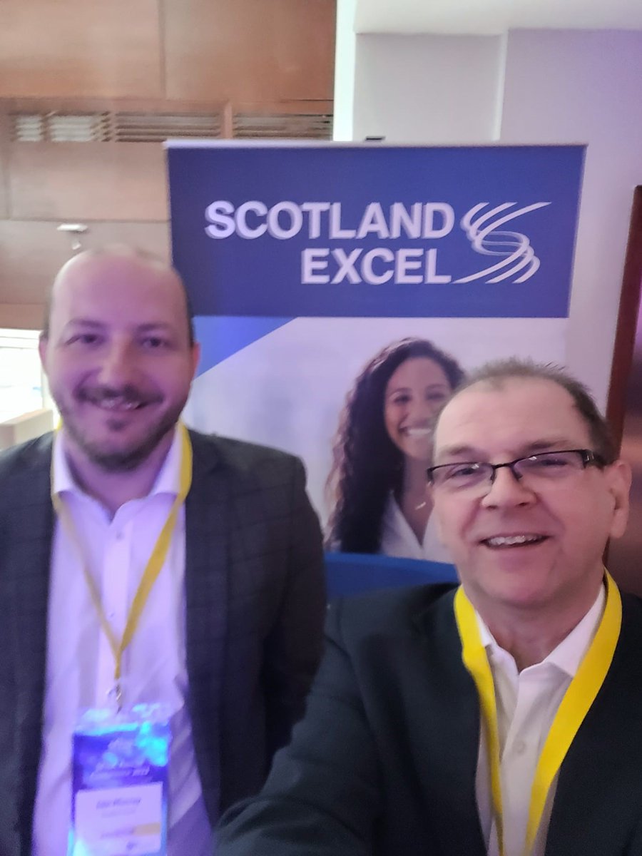 ScotlandExcel's tweet photo. We're at the @sfha_hq Annual Conference today and tomorrow. Come and talk with Colin and Iain and find out more about our Continuous Improvement Programme for Procurement (CIPP) that we've designed for HAs to help meet SGs requirements for grant funding. #sfhaevents https://t.co/lYH6IdSOaw