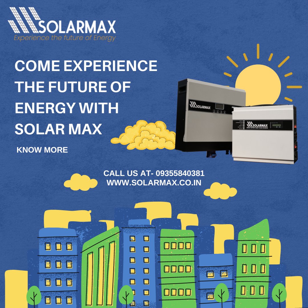 SolarMax_co_in's tweet image. "Are You Satisfied with How We're Shaping Our Future?
Solarmax Hybrid Solar Inverters Lead the Way!"
Save Money Save the Environment

To get a quotation call us @ 09355840381

#solarpower #inbuilt #solarenergy #saveenergy #saveenvironment #SolarMax #portableinverter