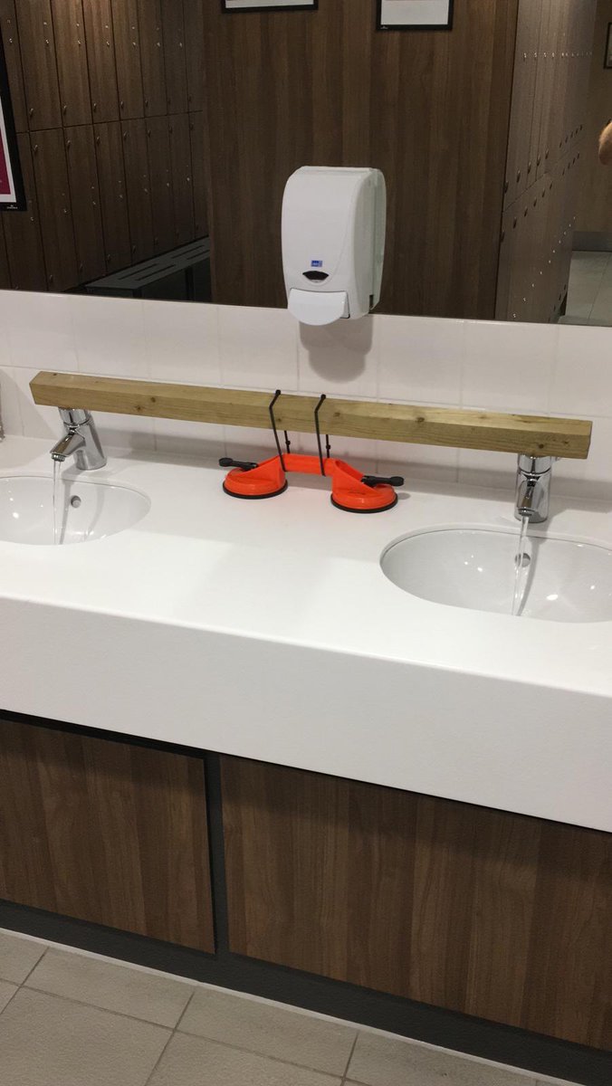 When water flushing needs to be done on push taps, the most traditional way is to physically hold the taps down to allow them to flush through properly, taking time. Now @mitie engineers are inovating on site with the FlushMate3000 (Pat Pending) #ExceptionalEveryday