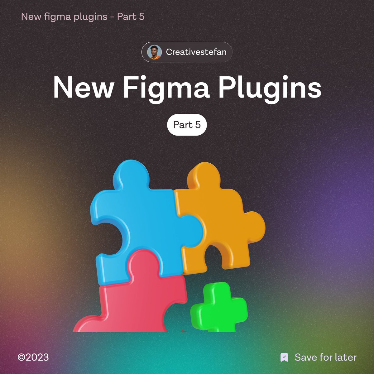 UI/UX design tips: 

New Figma Plugins (Part 05)

Bookmark thread📂 #uiuxdesign #uidesign