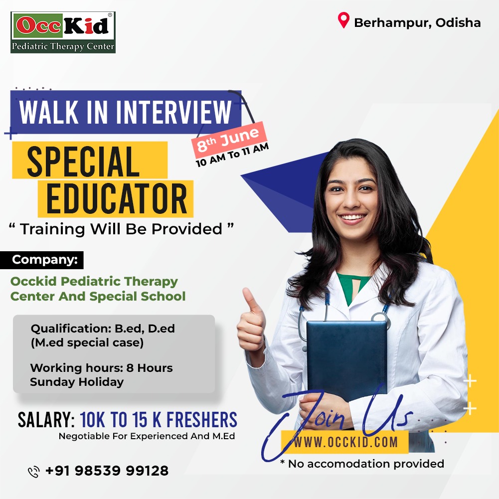 occkidofficials's tweet image. If you&apos;re passionate about inclusive education and love working with children, this is your chance to make a lasting impact.

 Join our team and create a world where every child can thrive! ✨

 #InclusiveEducation #SpecialEducator #JoinOurTeam #Occkid