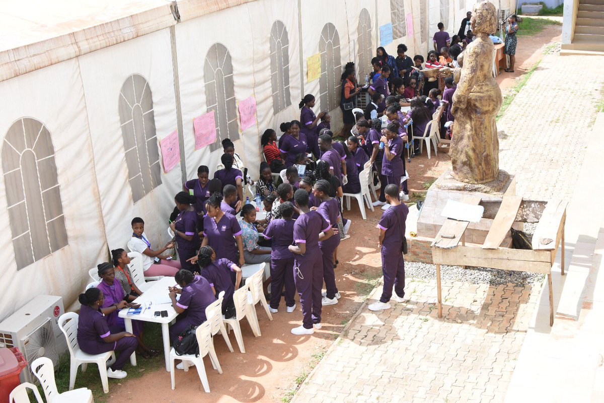 Chrislanduni's tweet photo. #Chrisland University’s Faculty of Nursing holds thanksgiving service to celebrate this year’s Nurses Week and the NMCN increment of Nursing’s indexing quota to 150.

The Week was organized by the Nigerian University Nursing Student Association (NUNSA)Chrisland University Chapter https://t.co/QBnbRtT1Cy