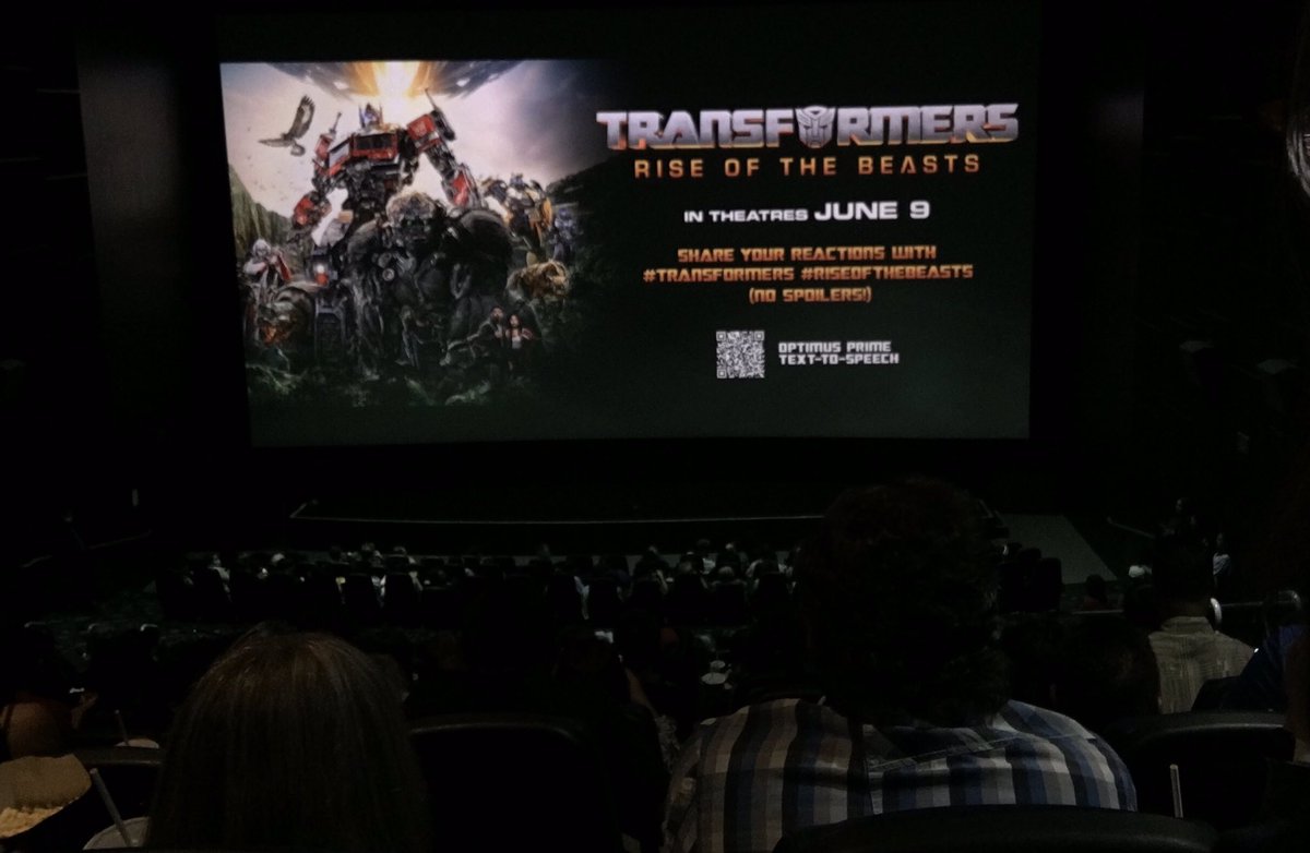 IntrovertCAN's tweet image. Full house last night at the advanced screening of #Transformers #RiseOfTheBeasts. 

This is a story about #friendship and fighting for your #home and both the die heart fans and the ‘plus one’ (me!) 😂 found it relatable,  #entertaining  and visually powerful!