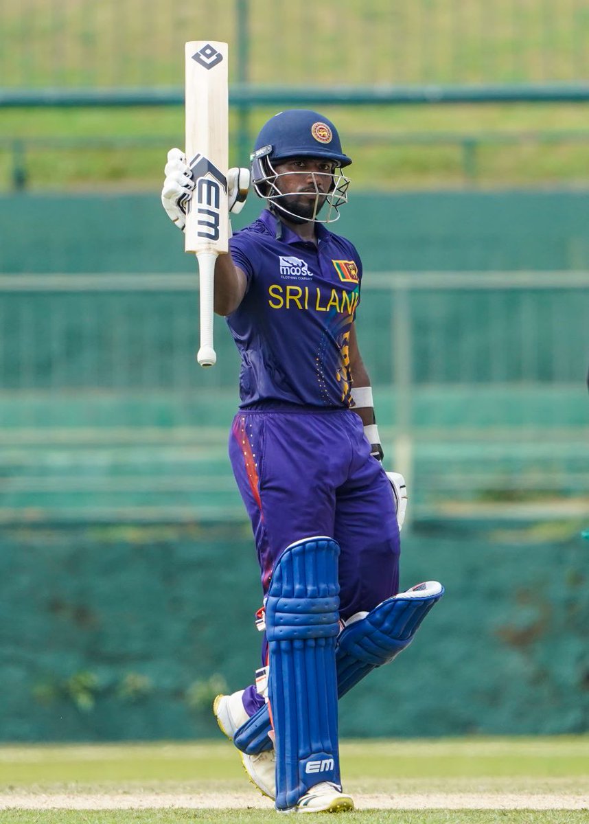 Nishan Madushka cracks a ton against South Africa 'A.'

As SL 'A' win by 7 wkts.

#SLvSA