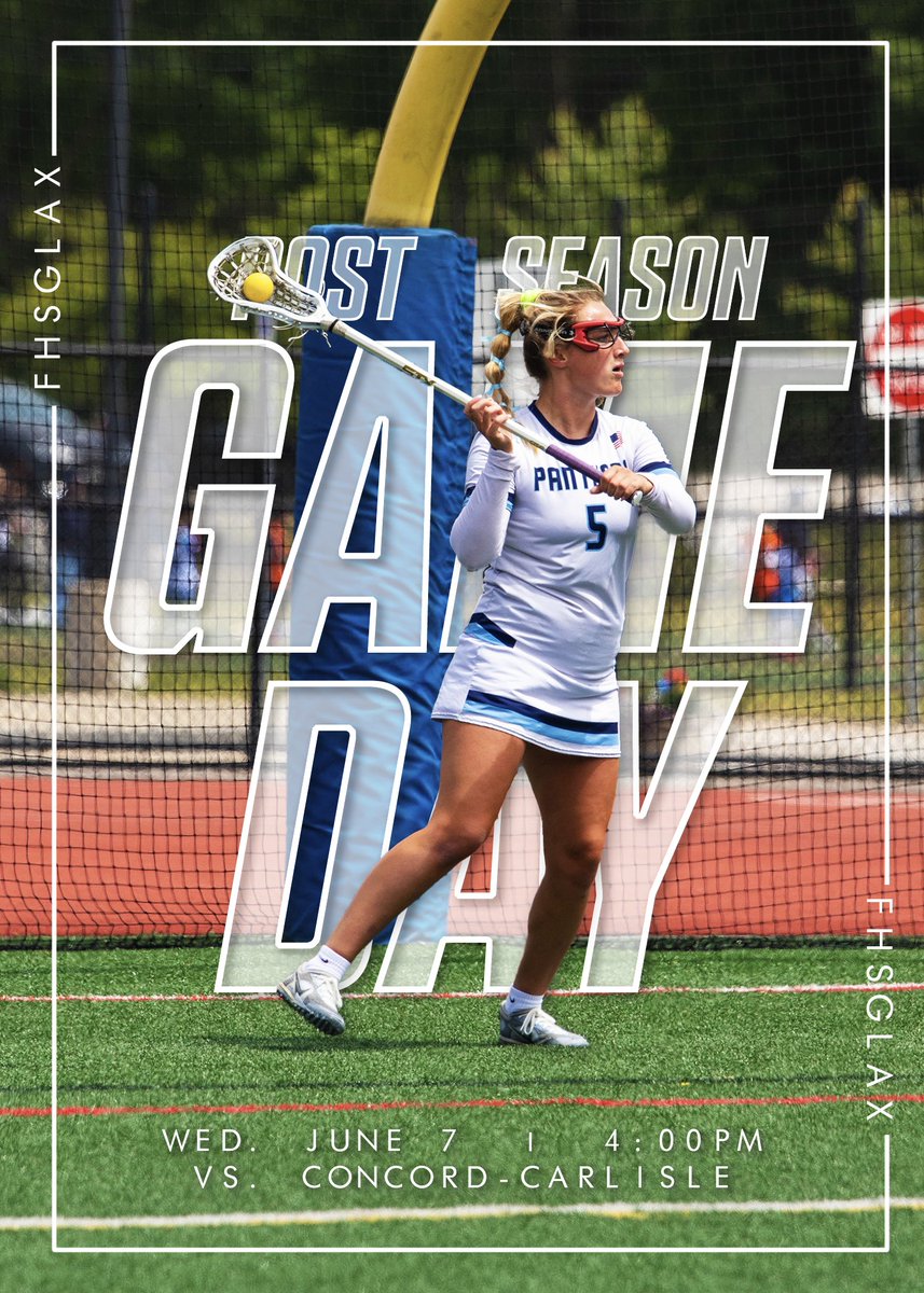 Tomorrow, <a href="/Fhsglax/">Franklin Girls Lacrosse</a> compete against Concord-Carlisle at home in their second game of the postseason! Show up and show support.