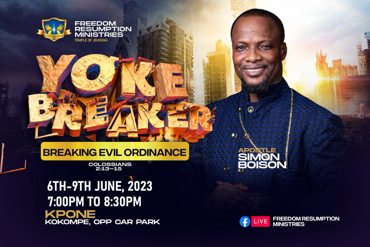 ProphSimon's tweet photo. Breaking Evil Ordinance
Make a date with Me.!!! https://t.co/r6JcRu4deB
