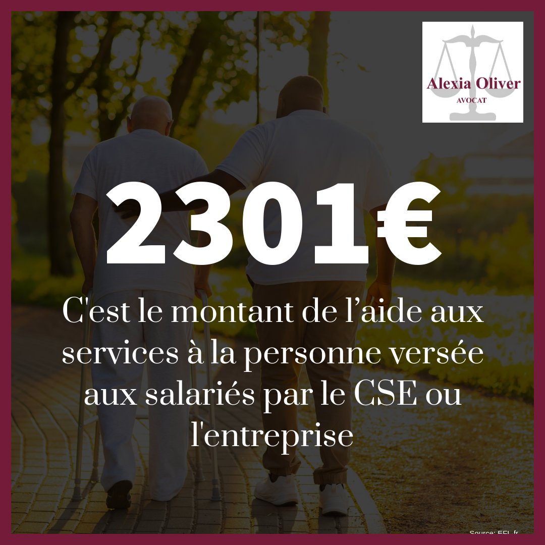 Avocat_OLIVER's tweet image. [DROIT DU TRAVAIL]
Votre CSE ou entreprise peut financer des services à la personne comme la garde d&apos;enfants ou l&apos;assistance aux personnes âgées 👴👶 Cette aide est exempt de cotisations et contributions ☝

#ServicesÀLaPersonne #AideFinancière