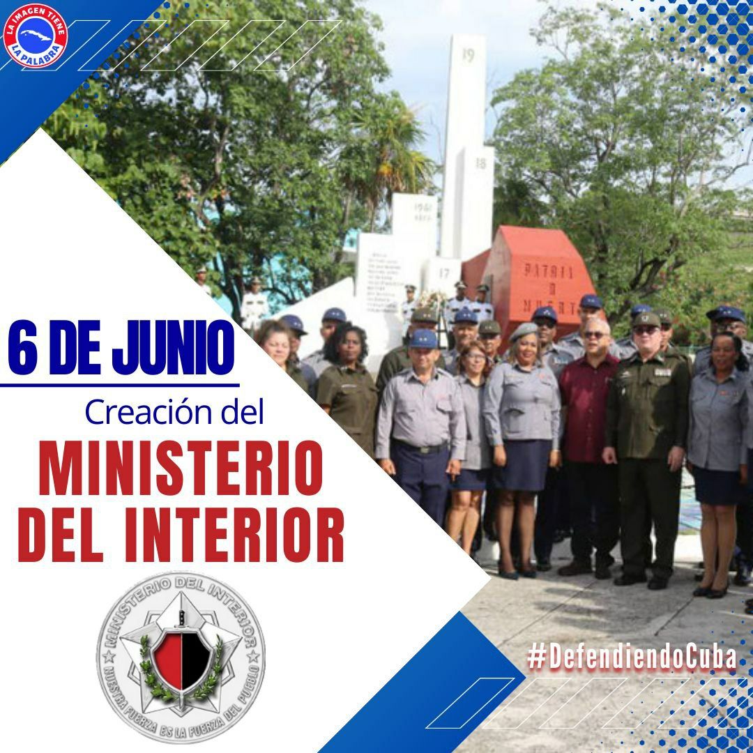 FAR Cuba felicita a los combatientes del Minint, guardianes del orden interior, la tranquilidad ciudadana y la seguridad del Estado.
#DefendiendoCuba
