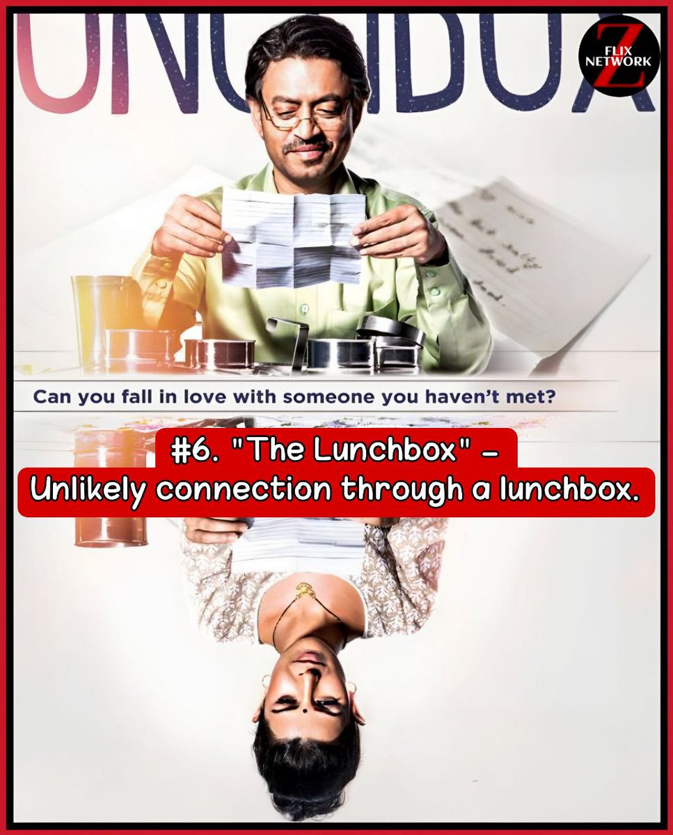 🎞️ 6. The Lunchbox: 
zflixnetwork.com/web-stories/be…
Indulge in a poignant tale of an unexpected connection forged through a mistaken lunchbox delivery. 🍱❤️ #TheLunchbox #UnlikelyFriendship #EmotionalJourney