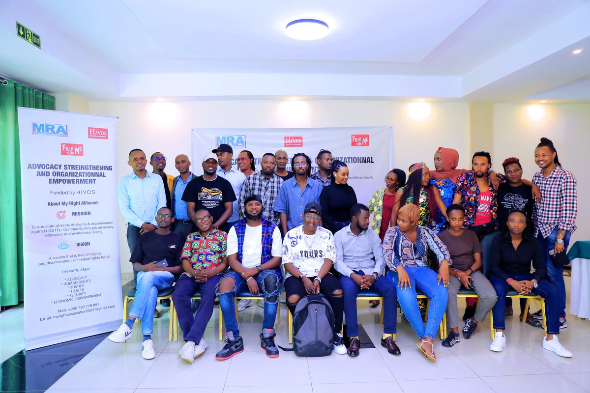 MRIorganization's tweet photo. On 29 , 30th May  MRA on support of @hivosroea under #freetobeme  has conducted a training of LGBTQ activists about advocacy, this training has aims to increase the skills of activists in terms of skills and technics on engaging human rights instruments @AmahoroR @F2BMRwa https://t.co/WYUCMmkAha