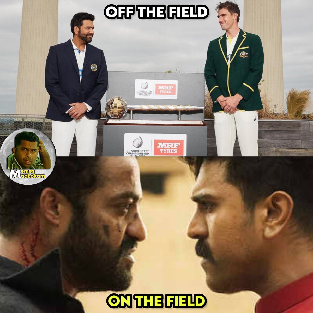 #WTC #India #Australia 🙌

#Finals #Championship #testchampionship #Test #onthefield #offthefield
#Rivals

Follow @Nb4Ea #veedu_evadandi_babu