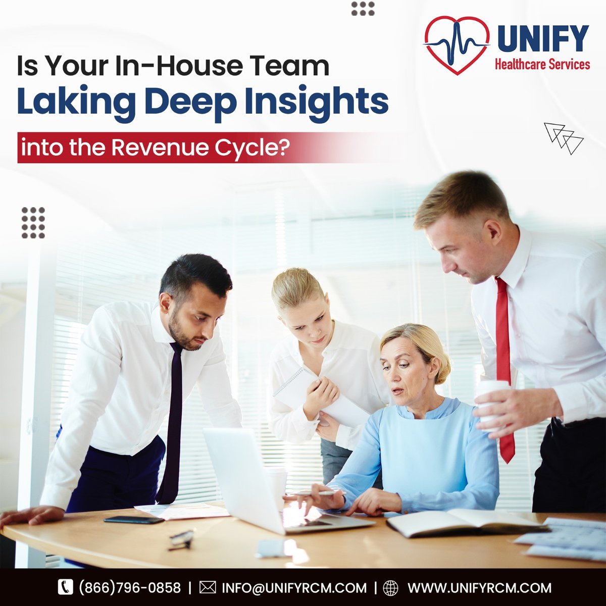 The reasons could be anything from lack of training to not validating the information.
Want to get rid of this cycle?
Outsource the entire procedure to the experienced professionals of Unify RCM.
#dmebilling #UnifyRCM #revenuecycle #revenuecyclemanagement