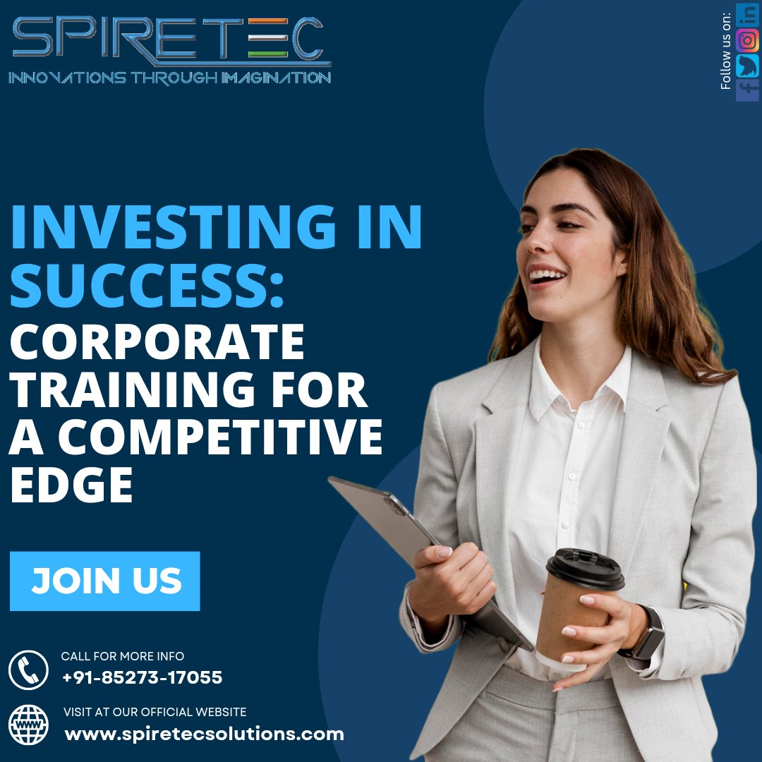 gtimeducation's tweet image. #SpireTecSolutions is here to empower you. Our corporate training programs equip your team with the latest skills and strategies to outsmart the competition.
Our trainers will empower you with industry insights and best practices.
📱+91 85273 17055
🌐spiretecsolutions.com