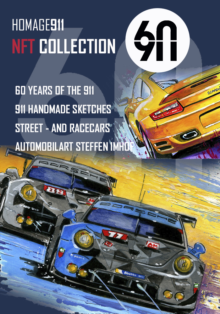 60 YEARS OF THE 911 - NFT         

#Porsche #porsche911turbo #porschecup #nft #nfts #cryptoart #digiralart #nftart #NFTCollection #nftcollectors #nftcollectible #NFTartists #Car #NFTProject #nftgallery #NFTJapan  #gt #rs #porscheclassic #porscheclub #porschelife #turbo #carrera