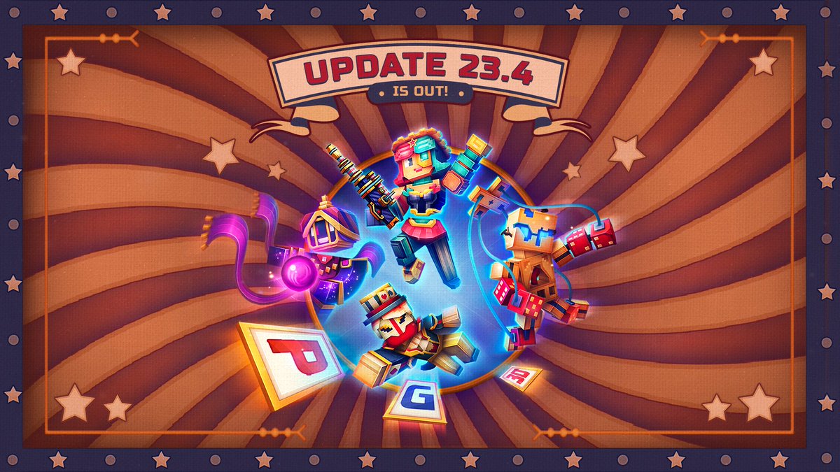 🎪 The famous traveling circus is coming to San Blockcisco for the first time! Become a spectator of the greatest show and try to survive in Update 23.4

➡️ Update your PG3D now: pg3d.app/tw1 
#PixelGun3D #game #mobilegames