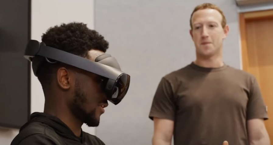 mezzle's tweet photo. What I'd like to know is why Mark Zuckerberg is at his competitor's launch event? Or have I been trolled by @MKBHD https://t.co/5iBc91qVsu