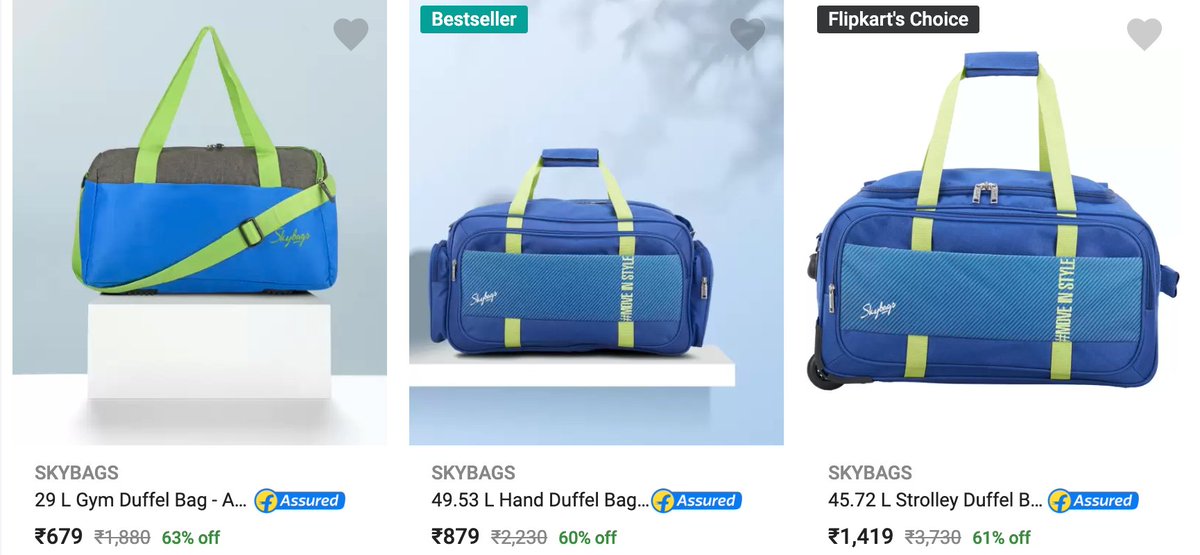 Skybags Boom Duffle Trolley 59 Blue in Moradabad at best price by S R  Enterprises - Justdial