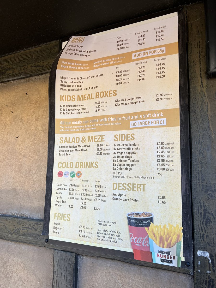TowersStreet's tweet image. Burger Kitchen in Mutiny Bay has had another new menu recently, the menu remains similar to the last one, with most items staying the same price as previously. (Previous menu on the right).