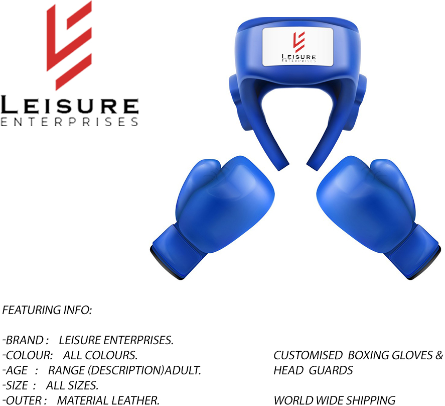 Quality Customised Head Guards, Boxing Gloves & Martial Art Equipment Leisure Enterprises. #headguard #boxing #boxinggloves #mma #muaythai #kickboxing #mmagloves #handwraps #shinguard