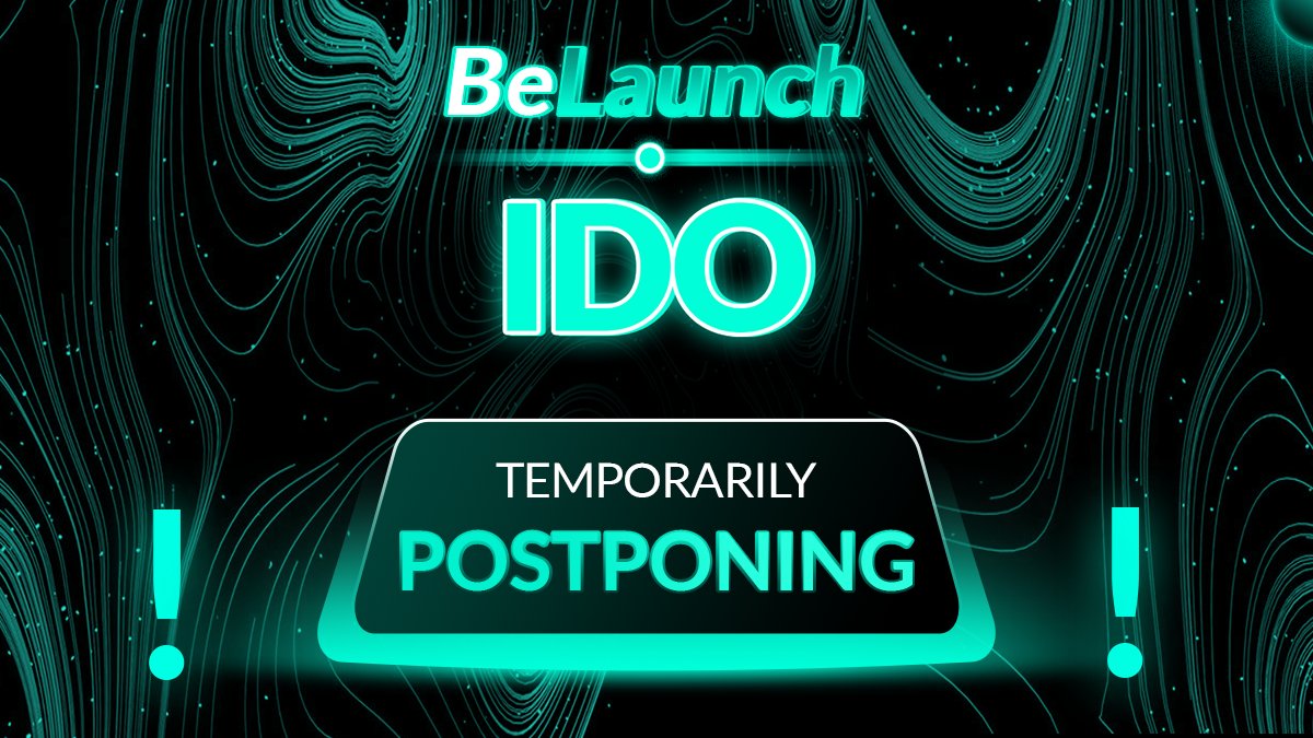 Dear community:

We decide to POSTPONE our upcoming IDO ❗️

Recently, we have reached a number of close cooperation agreements with <a href="/SuiFoundation/">Sui Foundation</a> in the near future. To ensure the interests of users and partners, advisors, investors, we would like to postpone the IDO schedule.