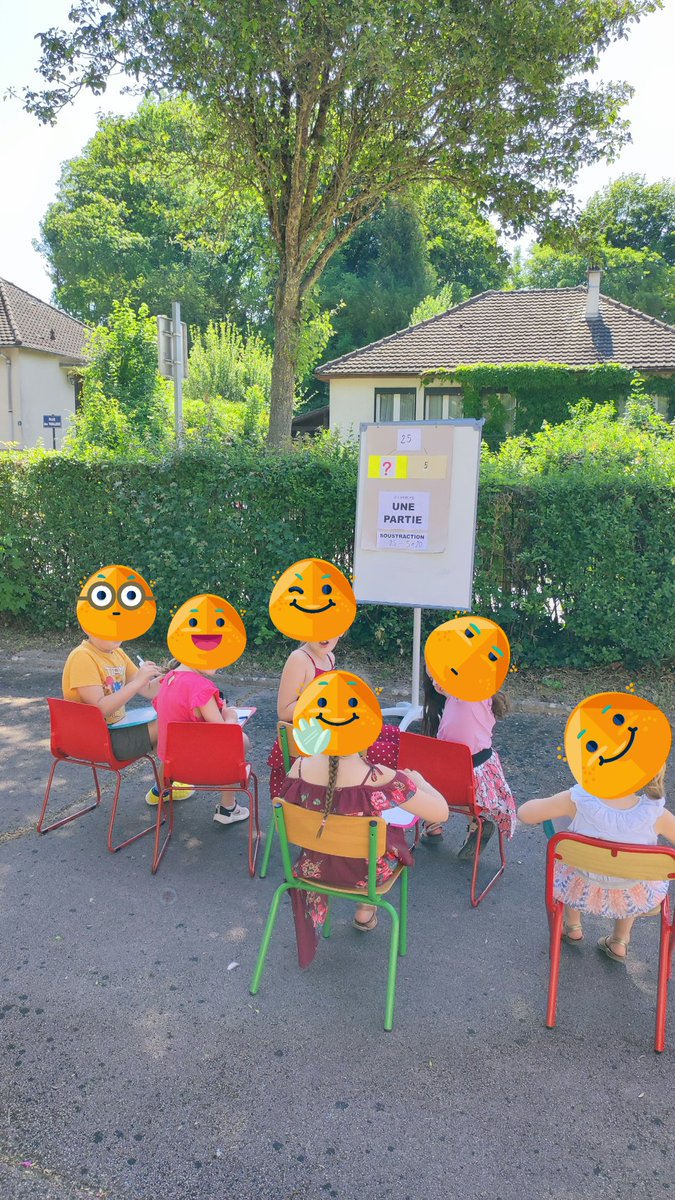 L'école dehors, c'est agréable pour tout le monde !