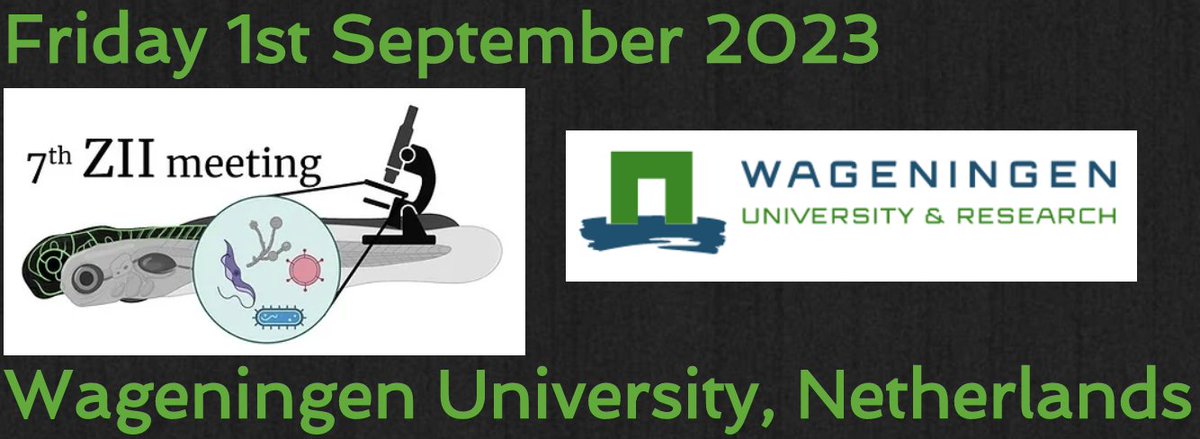 Fish immunity folks! This year's Zebrafish Infection and Immunity Meeting (ZII7) will be held at the wonderful Wageningen University, Netherlands, on 1st September 2023. It's always a fun meeting, send abstracts/register now before Aug 1st! Details here: tinyurl.com/3cyf79ep.