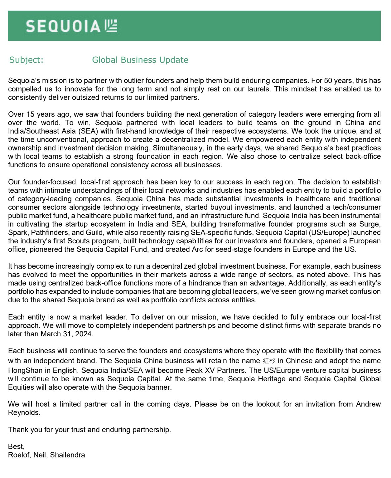 Sequoia Capital on Twitter