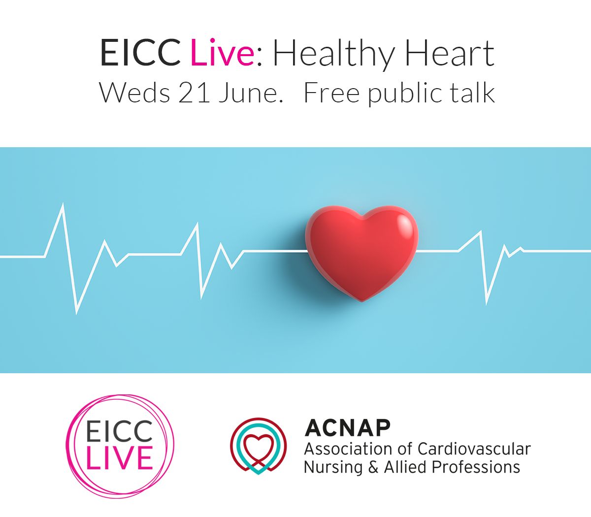 In collaboration with the @escardio, join our next free EICC public talk on Wed 21st June. EICC Live: Healthy Heart will highlight how changing social and environmental factors can improve our heart health ❤️
Register here: eicc.co.uk/whats-on/
#EdinburghImpact #healthyheart