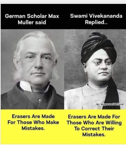 Drrajshekhar's tweet photo. Whose thought is better? #mistake #swamivivekanand #maxmuller @rss_60yahoocom @NimishaTripath2 @SinghRiya06 @vikassingh_bjp https://t.co/Iyw3a0fyU2