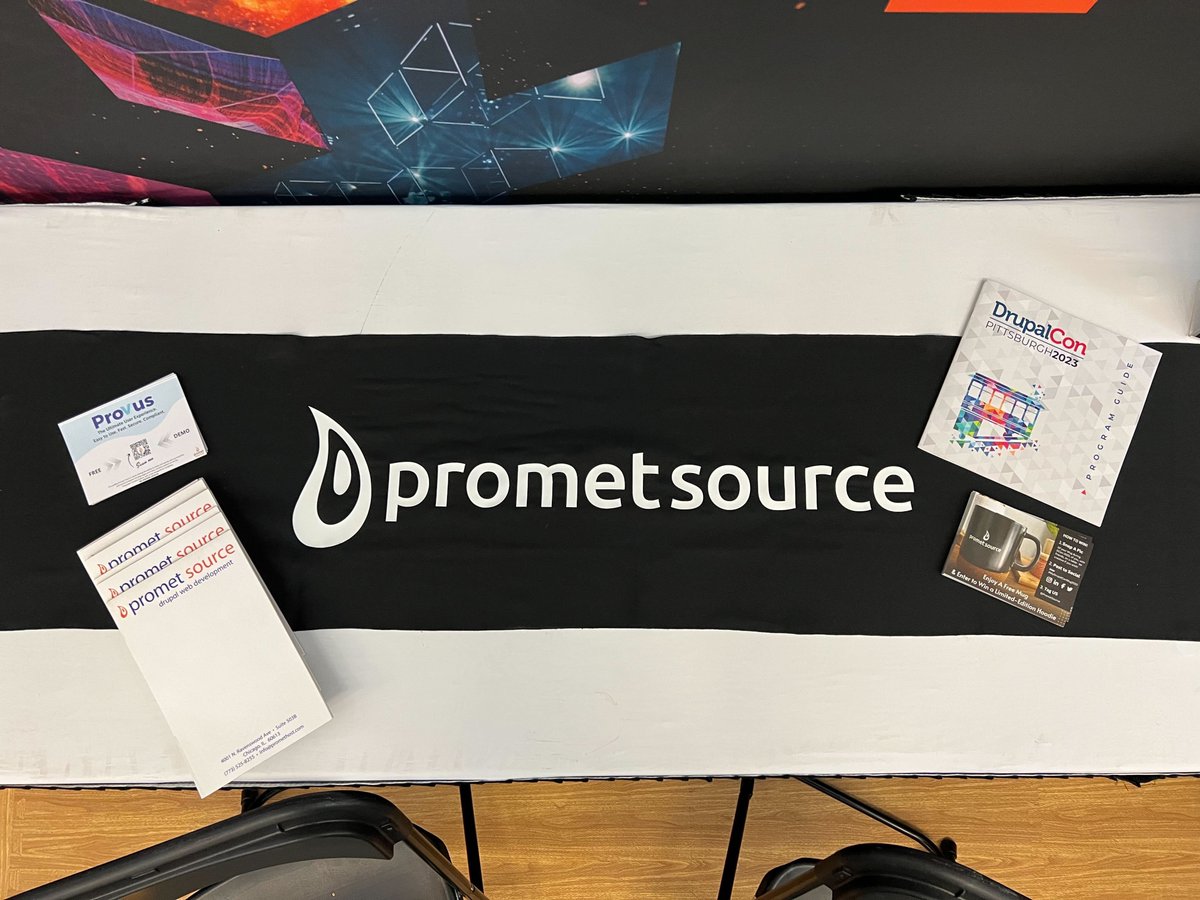 prometsource's tweet image. We're ready to rock Day 2 at #DrupalConPittsburgh!
We're brewing up a fresh batch of excitement at booth no. 329. Drop by for a revitalizing coffee and claim a free tumbler or mug. Don't miss out!
#MyDrupalConMug2023 #DrupalCon2023 #GovernmentSummit2023 #drupalconpittsburgh