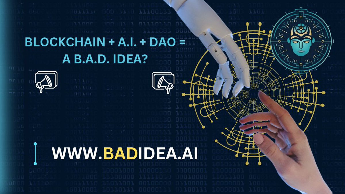 🔥🔥🔥Blockchain, AI, and DAOs have enormous promise. The initiative #BADIDEAAI is using that power for good.
The future is now 📌📌

badidea.ai

#BAD #SHIBAINU #Mimarmy #SHILL #NEXT100XGEMS