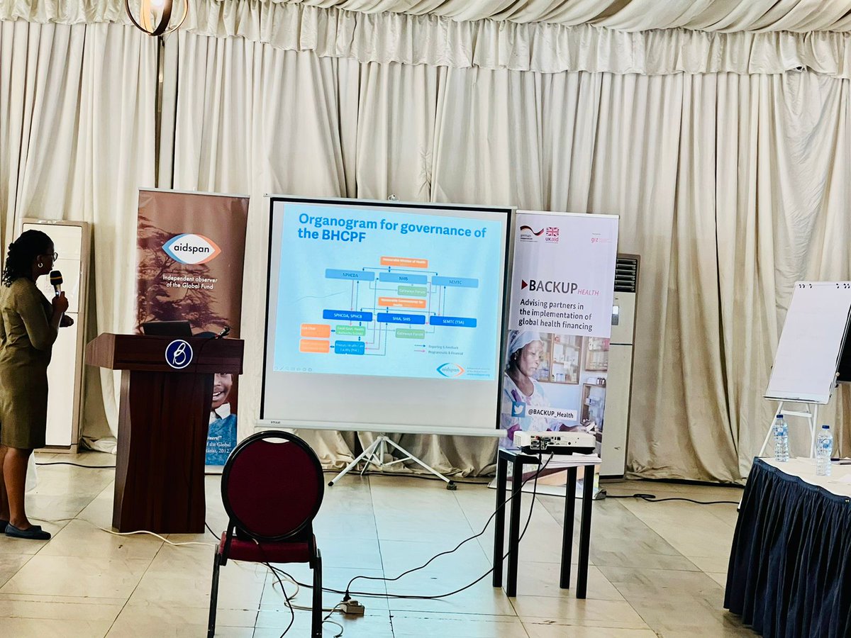 aidspan's tweet photo. This week we're training the @OAuGF to perform financial, programmatic including procurement and supply chain management of Basic Health Care Provision Fund (BHCPF) public health programs in #Nigeria 🇳🇬

Stay tuned for more updates! https://t.co/yLf2HXJBqe