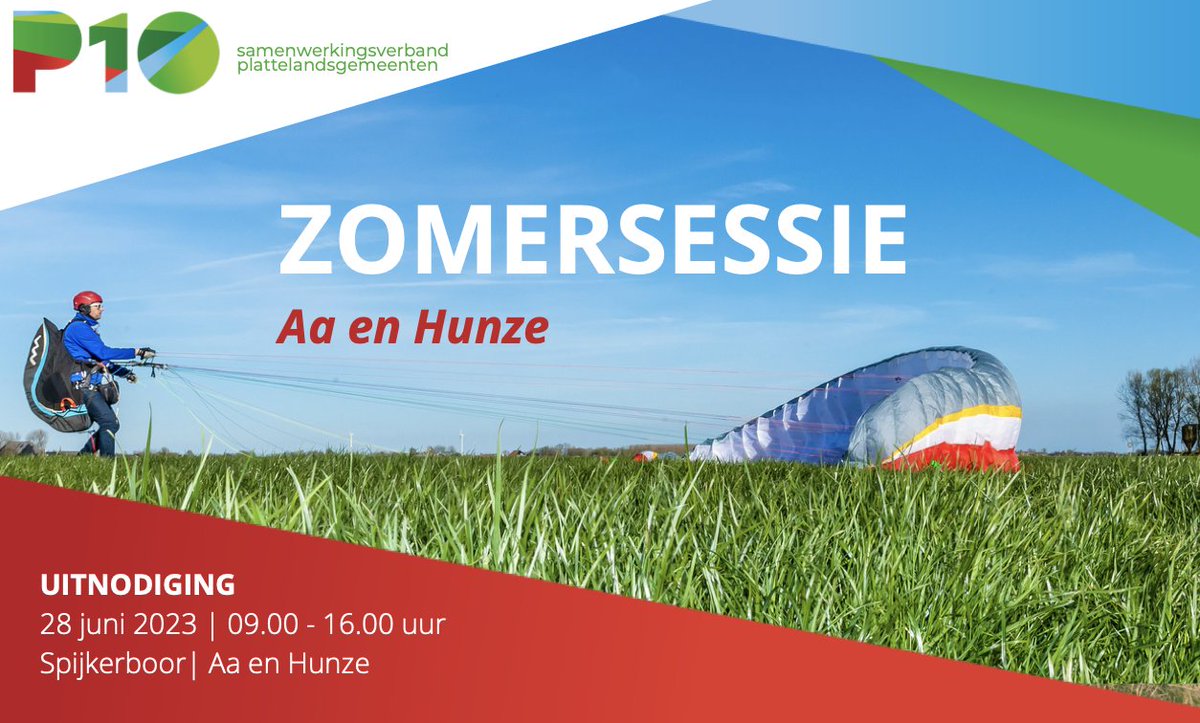 Nog maar 4 dagen om u aan te melden voor de P10-zomersessie. Op 28 juni in het prachtige plattelandslandsdorp Spijkerboor in gemeente Aa en Hunze. De gehele uitnodiging bekijken? rb.gy/hp3qm #zomersessie #platteland