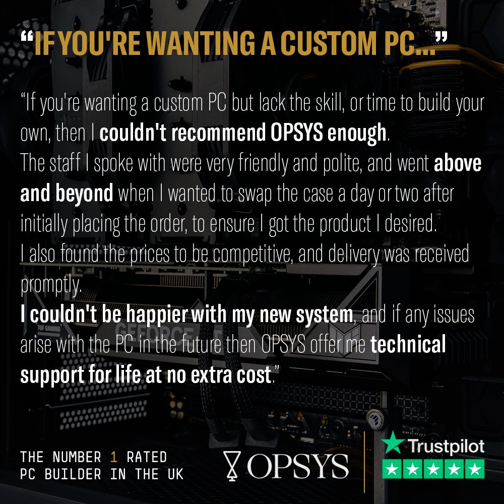 We let our customers do the talking for us. ❤
Join the Legion of OP Gamers today - opsys.co.uk
.
.
.
#gamingpc #gamingpcbuild #pcsetup #pcbuilds #PCBuild #gamingsetup #pcgaming #custompc #cleanbuild #cleanpc #pcgaming