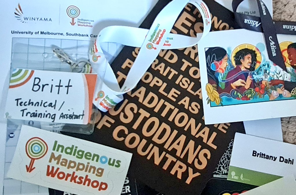 dahl_brittany's tweet image. Awesome work to the whole @WinyamaDigital team and numerous volunteers, for a successful Indigenous Mapping Workshop Australia in Naarm! I loved hearing rich and powerful stories in the EO Stream and providing technical help. Also loved the Deadly swag!! #Decolonizethemap