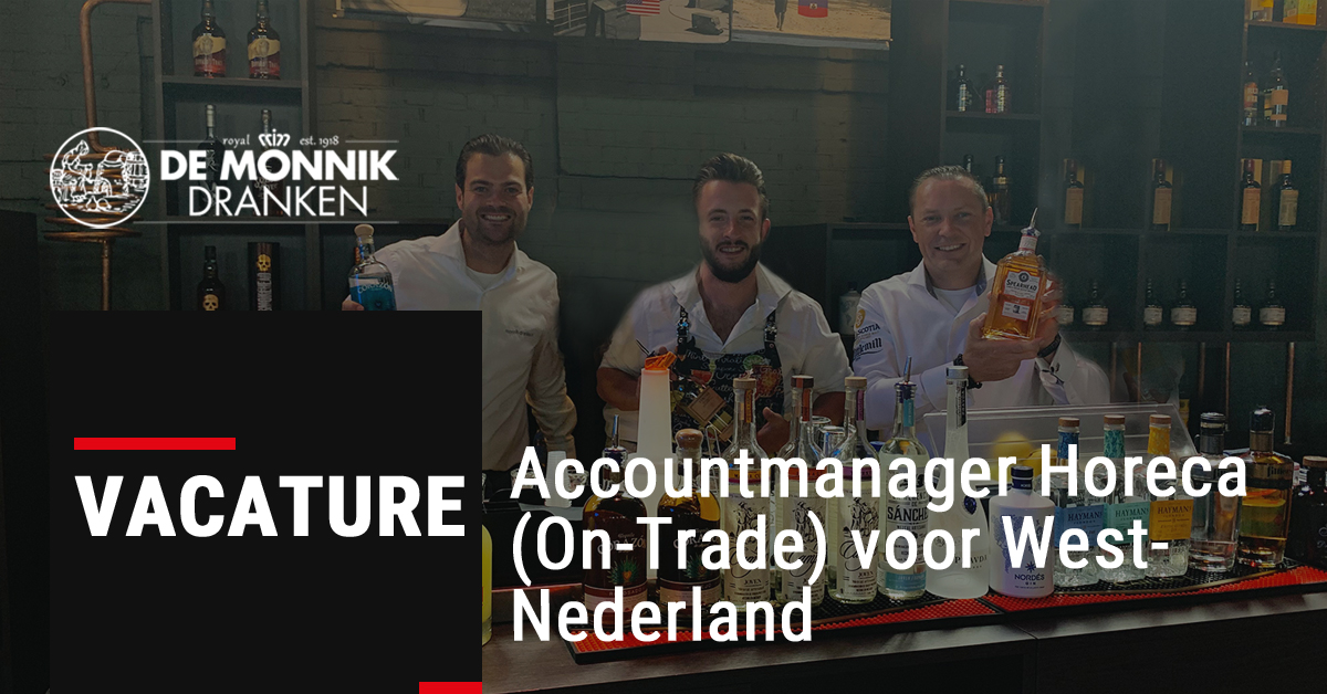 Vacature-alert! De Monnik Dranken is op zoek naar een Accountmanager Horeca (On-Trade) voor West-Nederland >  ap.lc/u1WmB #vacature #demonnikdranken #familycompany #wholesaler #brandbuilder #importer #horeca