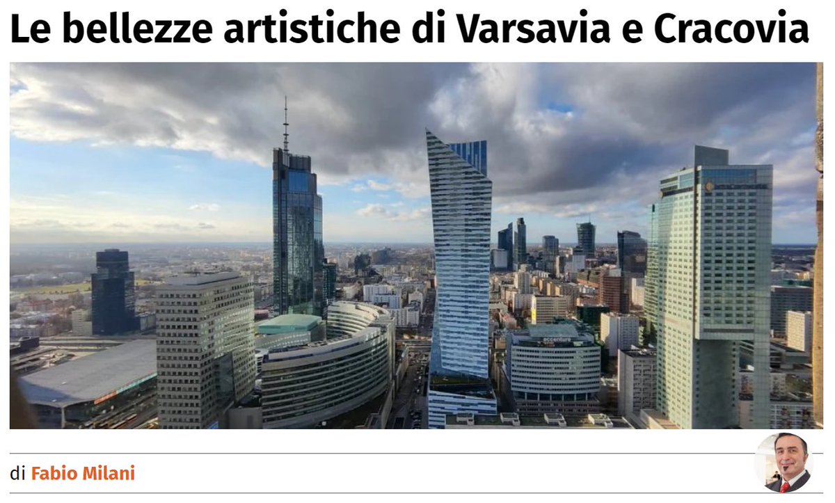 "Le bellezze artistiche di Varsavia e Cracovia" 📰 Fabio Milani su <a href="/tpi/">TPI</a> / "The Post Internazionale" ⤵️
tpi.it/cultura/varsav…