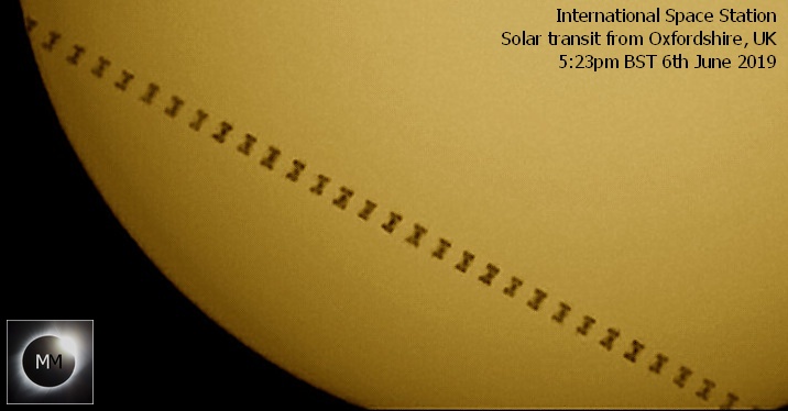 Spicey_Spiney's tweet photo. 4 yrs ago today I photographed my first #InternationalSpaceStation #SolarTransit #WillamOptics 70mm refractor fitted with a #ThousandOaks glass solar filter + #ASI120MC camera. Transits take <1 second so you need a fast frame rate to capture it! #ISS #ISSTransit https://t.co/pZAyP5u46h