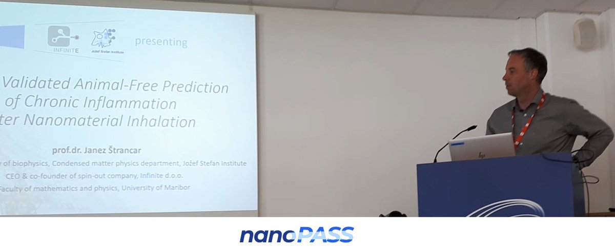 Iztok Urbančič (@uiztok) on Twitter photo Janez <a href="/StrancarLab/">Strancar Lab</a> (also Infinite Biotech) presents the work of our #nanoPASSeu <a href="/HorizonEU/">Horizon Europe 🇪🇺</a> project on efficient prediction of chronic lung inflammation due to inhalation of nanoparticles at #nanoSAFE2023 <a href="/EUNanoSafety/">NSC Community (former EUNanoSafety Cluster)</a> meeting in Grenoble. <a href="/EU_HaDEA/">HaDEA</a> #NewApproachMethodologies Janez <a href="/StrancarLab/">Strancar Lab</a> (also Infinite Biotech) presents the work of our #nanoPASSeu <a href="/HorizonEU/">Horizon Europe 🇪🇺</a> project on efficient prediction of chronic lung inflammation due to inhalation of nanoparticles at #nanoSAFE2023 <a href="/EUNanoSafety/">NSC Community (former EUNanoSafety Cluster)</a> meeting in Grenoble. <a href="/EU_HaDEA/">HaDEA</a> #NewApproachMethodologies