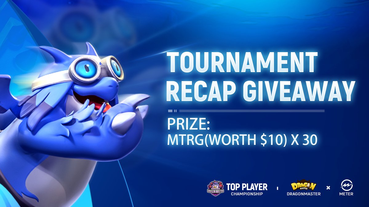 DragonMaster (@dragonmaster_co) on Twitter photo 📢#DragonMaster X <a href="/Meter_IO/">⚡️Meter.io⚡️</a> Top Player Championship: Special #Giveaway!
Keep the fun going, join the special giveaway now and win yourself a gift!
🎁Prize: MTRG(worth $10) X 30
⏰End time: 10AM UTC, June 13
Join now👉gleam.io/Grsex/dragonma…
#Web3 #Meter #eSports $MTRG 📢#DragonMaster X <a href="/Meter_IO/">⚡️Meter.io⚡️</a> Top Player Championship: Special #Giveaway!
Keep the fun going, join the special giveaway now and win yourself a gift!
🎁Prize: MTRG(worth $10) X 30
⏰End time: 10AM UTC, June 13
Join now👉gleam.io/Grsex/dragonma…
#Web3 #Meter #eSports $MTRG