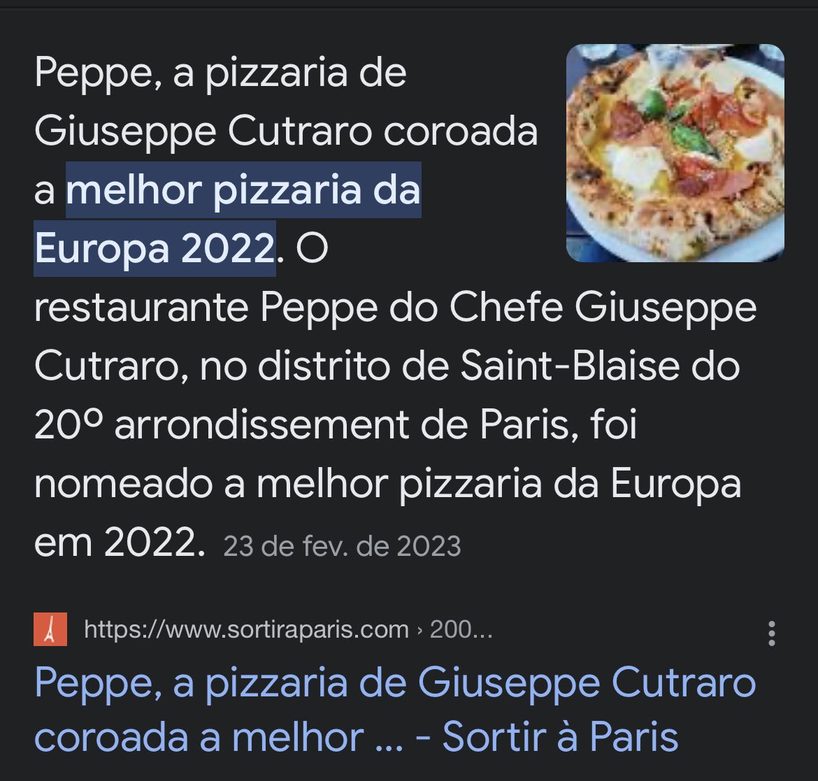 Peppe, a pizzaria de Giuseppe Cutraro coroada a melhor pizzaria da Europa 2022
